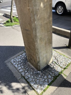 Japan's oldest concrete electric pole